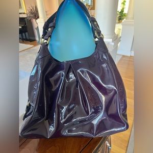 COACH PURSE-PURPLE PATENT LEATHER-